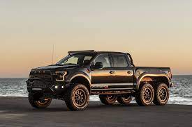 Hennessey understands your dilemma, and has released the velociraptor. Driving The Hennessey Velociraptor 6x6 Maximum America In A 6 Wheel Drive Ford F 150 Raptor The Drive Ford Raptor Ford Velociraptor Hennessey
