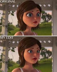 I'll do different views of heads and stuff later on in this style. 11 Cartoon Characters Normalized To Have More Realistic Features