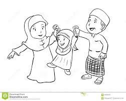 Esta imagen puede ser justa si son hermanos y quieren dedicársela a papá. Familia Musulman Feliz Que Colorea Ejemplo Del Vector Ilustracion Del Vector Ilustracion De Arte Blanco 92849267