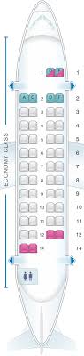 Seat Map Atr 42 320 Fokker 50 Atr 42 Airplane Seats
