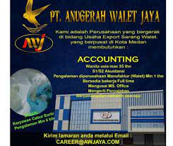 Jika kamu berminat dan memenuhi kualifikasi, kirimkan lamaran kerja dengan mengisi formulir penerimaan karyawan pt indofood melalui halaman. Pt Anugerah Walet Jaya