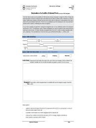 Declaration Of Interest Form 2 Free Templates In Pdf Word Excel Download