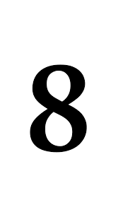 PNG picture of Number 8 — Transparent Background, 900x1500 | PNGimg