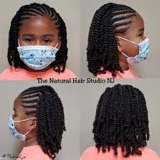 Great as a protective look for … Kid Natural Hairstyle Lil Girl Hairstyles Hair Twist Styles Natural Hair Styles