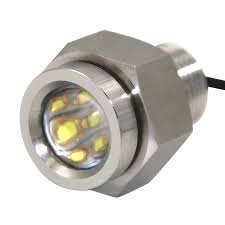 27w White Single Color Underwater Stainless Submarine Waterproof Ip68 Marine Yacht Led Drain Plug Boat Light