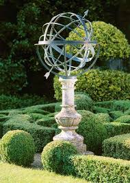 Design Indulgence Amillary Armillary Sphere Formal Garden Design Sundials Formal Gardens