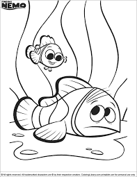 Color online the best coloring pages and drawings of nemo. Finding Nemo Printable Coloring Picture Coloring Library