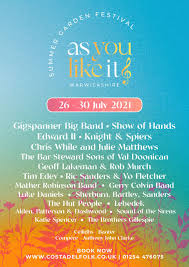 One event on july 21, 2021 at 7:00 pm. As You Like It Festival 26 30 July 2021