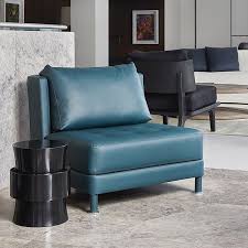 Liaigre On Instagram Habano Lounge Chair In A Blue Liaigre Leather And Tabou Sidetable In Bronze Displayed In Our Conduit Street Sh Chair Lounge Chair Lounge