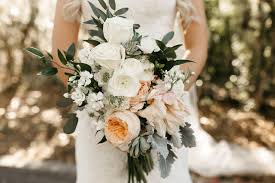 White And Peach Bridal Bouquet Bridal Bouquet Peach Lilac Wedding Bouquet Wedding Bouquets