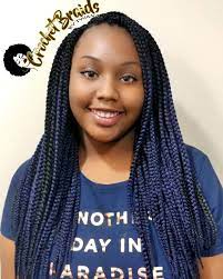 Crochet Braids Featuring Freetress Medium Box Braids In Colors 1 Otblblk 6 7 Packs These Come Medium Box Braids Braided Hairstyles Easy Crochet Box Braids