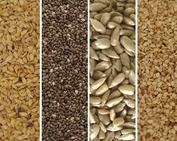Imagem de Sementes ricas em cálcio: gergelim, chia