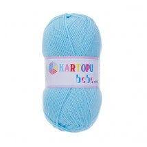 Kartopu 5 Li Paket Bebe Mavi Bebek Yunu K502 Orgu Yun Iplikleri Bebe