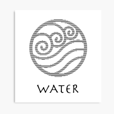 I pointed this out in a thread to which cruel_loverboy said. Water Element Logo Avatar The Last Airbender Black Photographic Print By Smartyboyx14 Redbubble