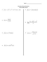 Derivative practice worksheet pdf provides a comprehensive and comprehensive pathway for students to see progress after the end of each module. Derivatives Review Worksheet By Regina Buonanno Tpt