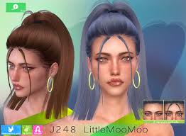 S4cc ts4cc s4hair ts4hair sims4cc sims4hair sims 4 cc sims . J248 Little Moomoo Hair From Newsea Sims 4 Downloads