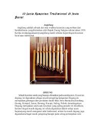 Alat musik tradisional asal jawa barat yang satu ini pasti sudah gak asing lagi buat kita karna alat musik ini sangat populer terutama di dataran sunda, yap namanya adalah angklung. 10 Jenis Kesenian Tradisional Di Jawa Barat