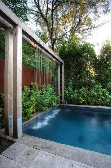 13 ideas de Cortina de agua | cortinas de agua, cascadas para piscinas, paredes de agua