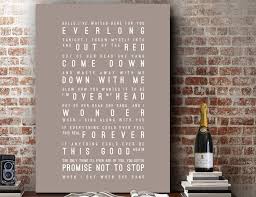 Foo Fighters Everlong Lyrics Love Song Wall Art Song Lyrics Home Decor Anniversary Wedding Gift Foo Fighters Lyrics Everlong Foo Fighters Foo Fighters Everlong