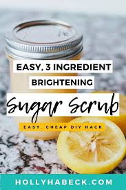 It is rough but also crumbly so it will remove skin without irritating your face. Honey Sugar Scrub The Easiest 3 Ingredient Diy Holly Habeck
