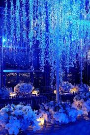Warm Candle And Deep Blue Contrast Colours Wonderland Wedding Decorations Winter Wonderland Wedding Decorations Winter Wedding Decorations