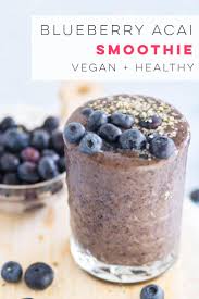 Instructions add the orange, spinach, almond milk, avocado, blueberries, acai and 1/2 banana to a high powered blender or food processor. Simple Blueberry Acai Smoothie Mindful Avocado