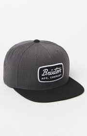 Brixton Jolt Black Charcoal Snapback Hat At Pacsun Com Hats Black Nike Shoes Snapback Hats
