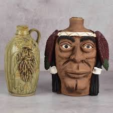 Tim Whitten Signed 1/2 Gal Face Jug