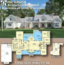 House plan 034 01209 country 3 136 square feet 4 bedrooms 5 bathrooms in 2021 farmhouse style plans modern. Plan 56460sm Modern Farmhouse With Everything You Need And More House Plans Farmhouse Farmhouse Floor Plans 4 Bedroom House Plans