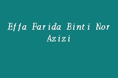 Yim ngor 2 yıl önce. Effa Farida Binti Nor Azizi Peguambela Dan Peguamcara In Ipoh