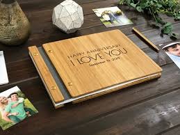 Traditionally you celebrate with wood or on the modern list with silverware. 5th Anniversary Album Wedding Anniversary Journal Bamboo Etsy