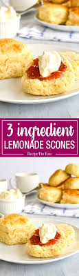 Lemonade Scones 3 Ingredients Recipe Lemonade Scone Recipe Recipes 3 Ingredient Scones