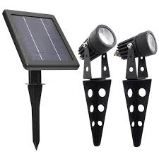 Solar Light Mart Mini 50x Twin Solarbetriebener Aluguss Led Strahler Warmweiss 60 100 Lumen Pro Beleuchtungseinheit Zur Led Strahler Led Strahler Aussen Led