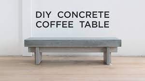 Gently lift the concrete away from the tabletop. Diy Coffee Table With A Concrete Top Youtube