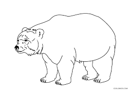 Grizzly bears living in the cave. Free Printable Bear Coloring Pages For Kids