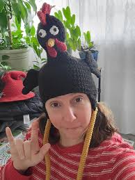 Crochet Chicken Hat