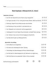 Mit bildergeschichten kann das schreibvermögen der schüler trainiert werden. Deutsch Arbeitsmaterialien Aufsatzbewertung Beurteilunsbogen Bildergeschichte 4teachers De