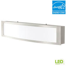 Home Decorators Collection 180 Watt Equivalent Brushed Nickel Integrated Led Vanity Light Iqp1381l 3 Led Vanity Home Decorators Collection Vanity Lighting