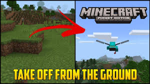 How To Take Off From The Ground Using Elytra In Minecraft Pocket Edition Youtube
