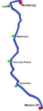 Monterrey A La Central Mexico Norte Autobuses Que Van
