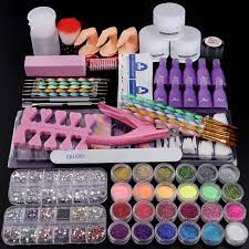 Cooserry 79 In 1 Acrylic Nail Kit Set 24 Acrylic Nail Glitter Powder With Rhinestones For Nail Art Decoration Acrylic Nail Kit Nail Kit Acrylic Nail Supplies