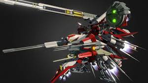 Ex S Gundam Deep Striker By Kunnatee 3d Model Gundam 3d Model Striker