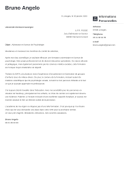 Lettre de motivation licence psychologie via emploietformation.com. Lettre De Motivation Universite Exemple Pour Entrer A La Fac