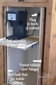 Coffee Station In A Cabinet Country Design Style Diy Coffee Station Coffee Station Coffee Cabinet