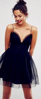 Short Black And Blue Prom Dress Little Black Dresses Spaghetti Straps Short Black Homecoming Dresses Party Dresses Sweet 16 Dresses Beautiful Dresses Short Charming Dress Dresses