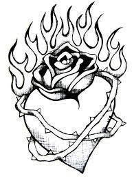 Each design features simple elements which allow you to effortlessly fill pages with any of your favorite colors. My Heart S On Fire For Jesus Heart Drawing Fire Heart Heart Coloring Pages