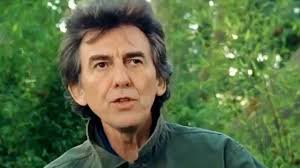 George Harrison during an interview filmed in his garden. Circa 2000.