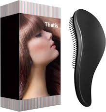 THETIS Hair Brush Combs Detangling Hair Brush No Tear for Long Curly Thick  Hair Women Girls Rosea, Black : Amazon.co.uk: Beauty