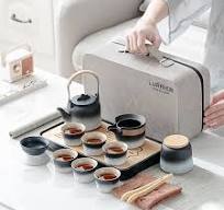 Amazon.com | LURRIER Gongfu tea sets, Portable Ceramic ...