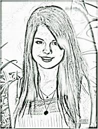 Selena Gomez Coloring Pages